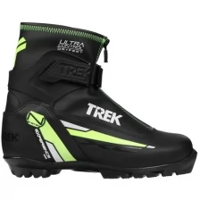 Ботинки лыжные Trek Experience1 черный, лого зеленый неон размер 36